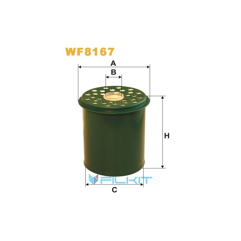 Fuel filter (insert) WF8167 [WIX]