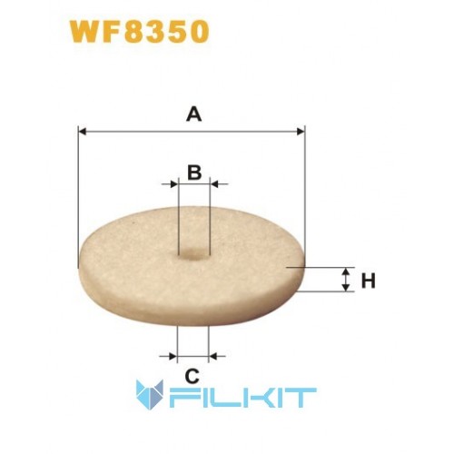 Fuel filter (insert) WF8350 [WIX]