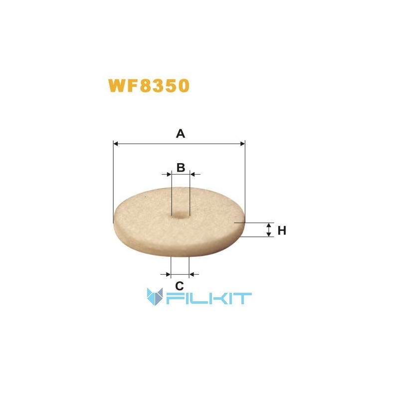 Fuel filter (insert) WF8350 [WIX]