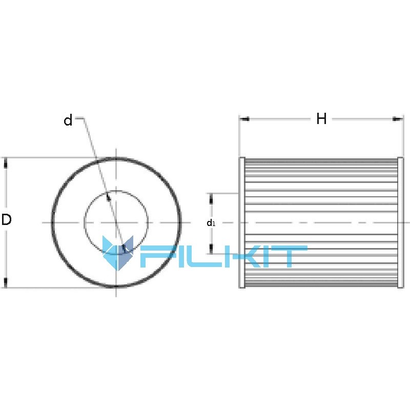 Фильтр топливный (вставка) KX 80 D [Knecht]
