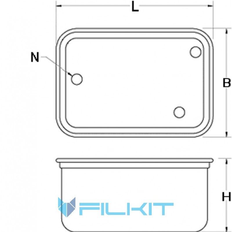 Fuel filter 10022-55 [Cametet]