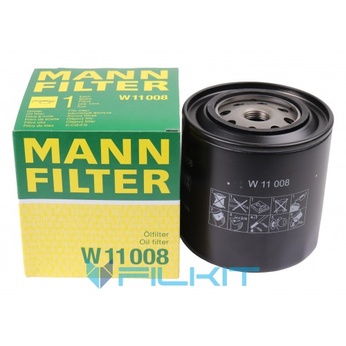 Oil filter of engine W 11 008 [MANN]