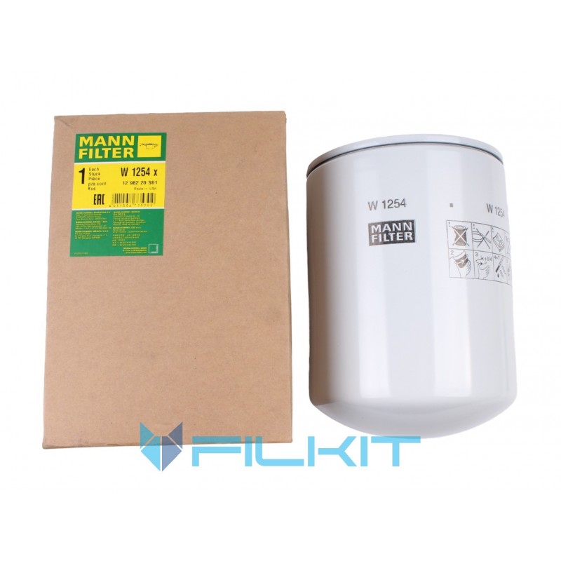 Oil filter W1254x [MANN]