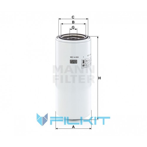 Hydraulic filter WD 14 004 [MANN]