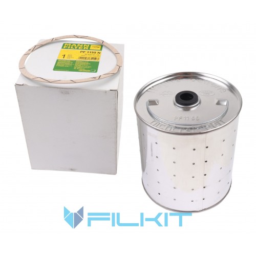 Oil filter (insert) PF 1155 N of engine 0001845825 Mercedes Benz [MANN]