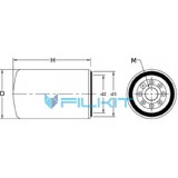 Фiльтр паливний Donaldson P 551852