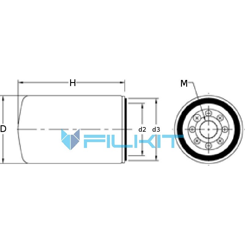 Oil filter of engine 51824 [WIX]