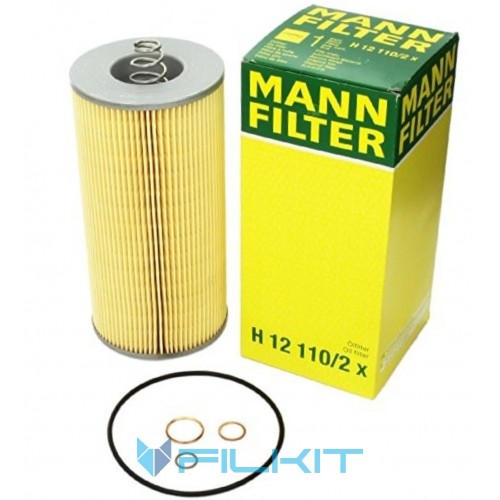Oil filter (insert) H12110/2x [MANN]