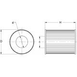 Oil filter (insert) H12110/2x [MANN]