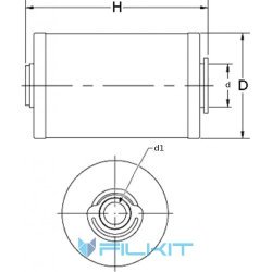 Fuel filter (insert) 95133E [WIX]