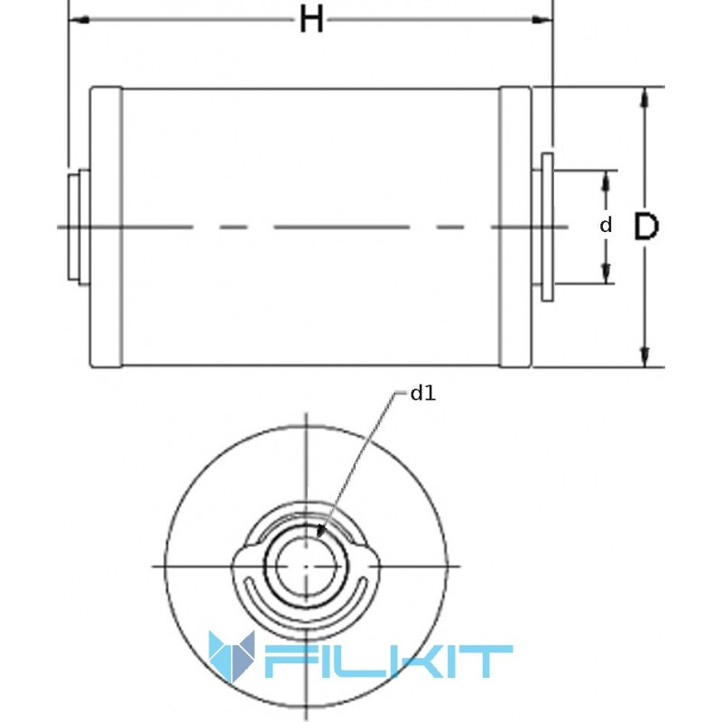 Fuel filter (insert) P550861 [Donaldson]