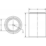 Oil filter (insert) 51021E [WIX]