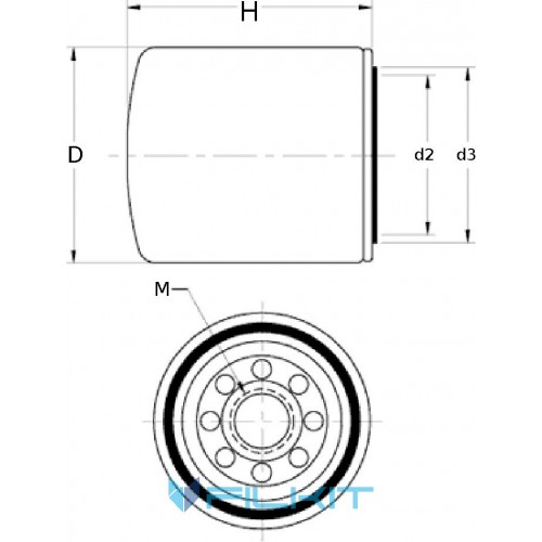 Hydraulic filter W1374/2 [MANN]