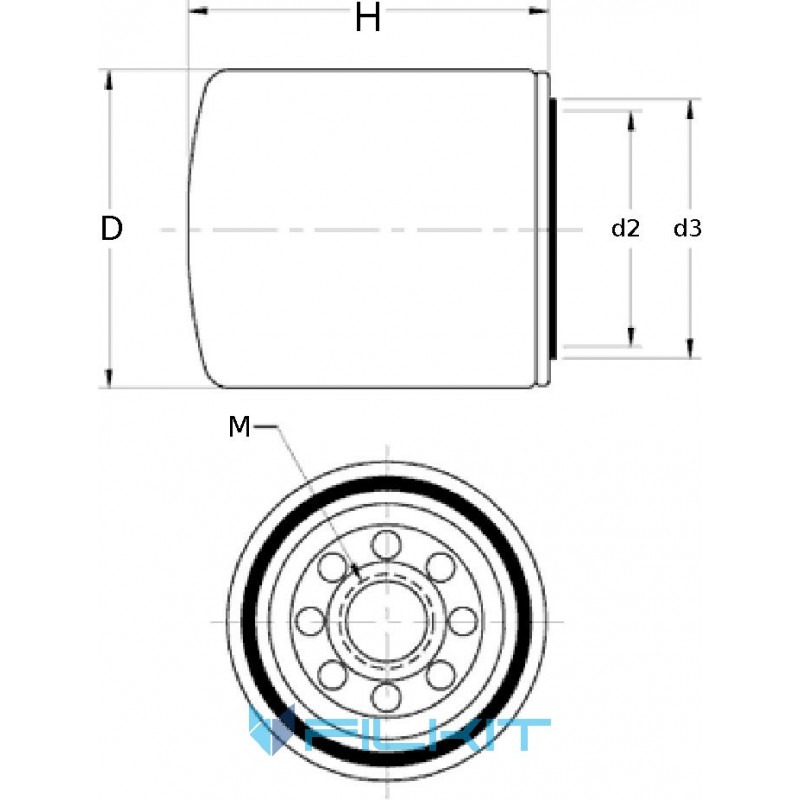 Hydraulic filter W1374/2 [MANN]