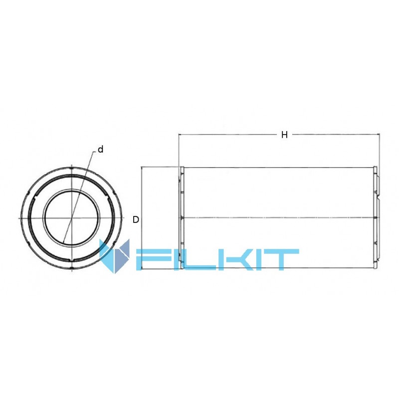 Air filter C 16 324/2 [MANN]