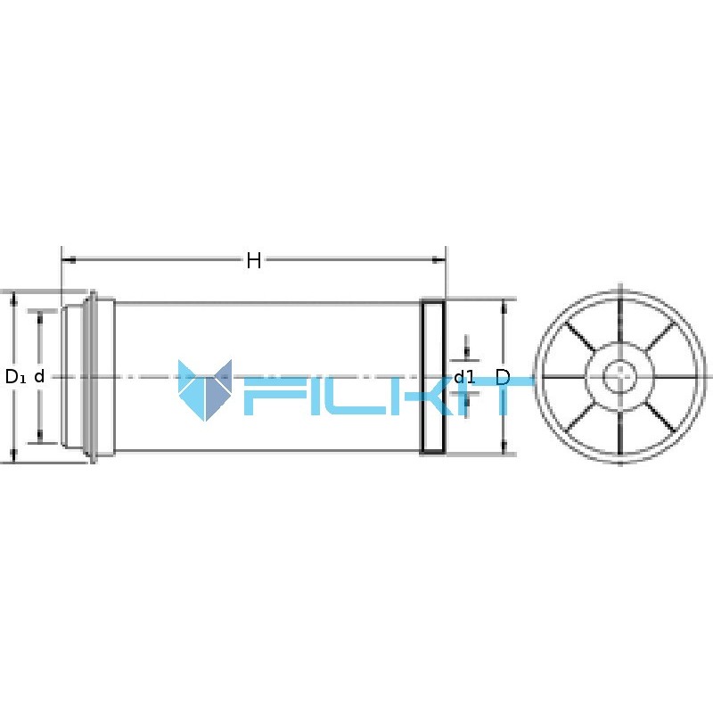 Air filter 93215Е [WIX]