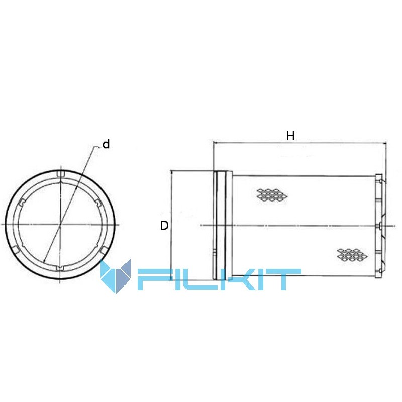 Фiльтр повітряний Donaldson P 617646