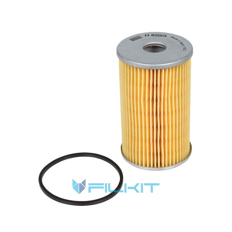 Oil filter (insert) H820/3x [MANN]