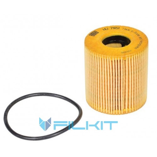 Oil filter (insert) HU711/51x [MANN]