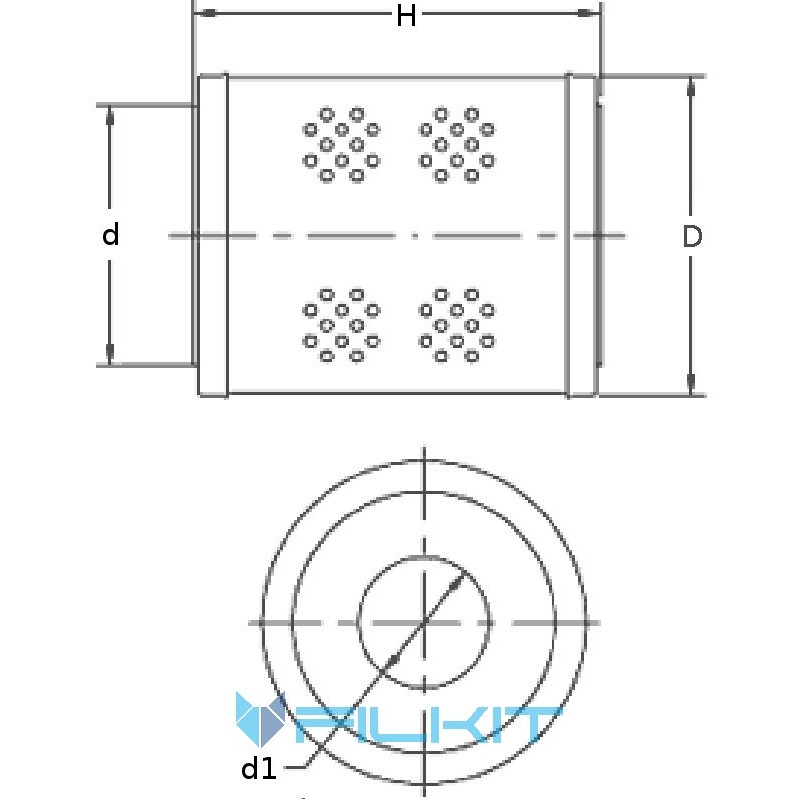 Фiльтр масляний .WIX 7036 WL (OM 516)