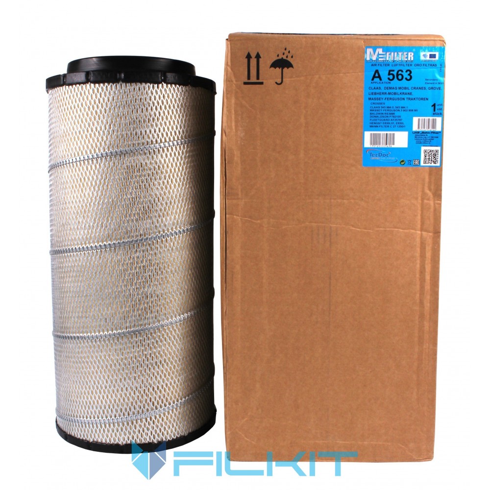 Air filter A 563 [M-Filter], OEM: A 563, 545994.0 M-Filter, for  Caterpillar, Claas, Mercedes Buy filters