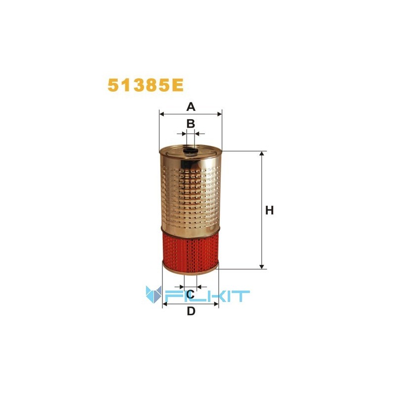 Oil filter (insert) 51385E [WIX]