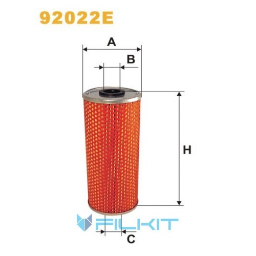 Фильтр масляный (вставка) 92022E [WIX]