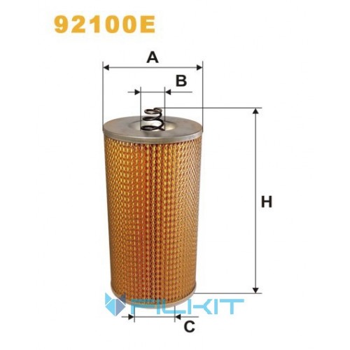 Oil filter (insert) 92100E [WIX]