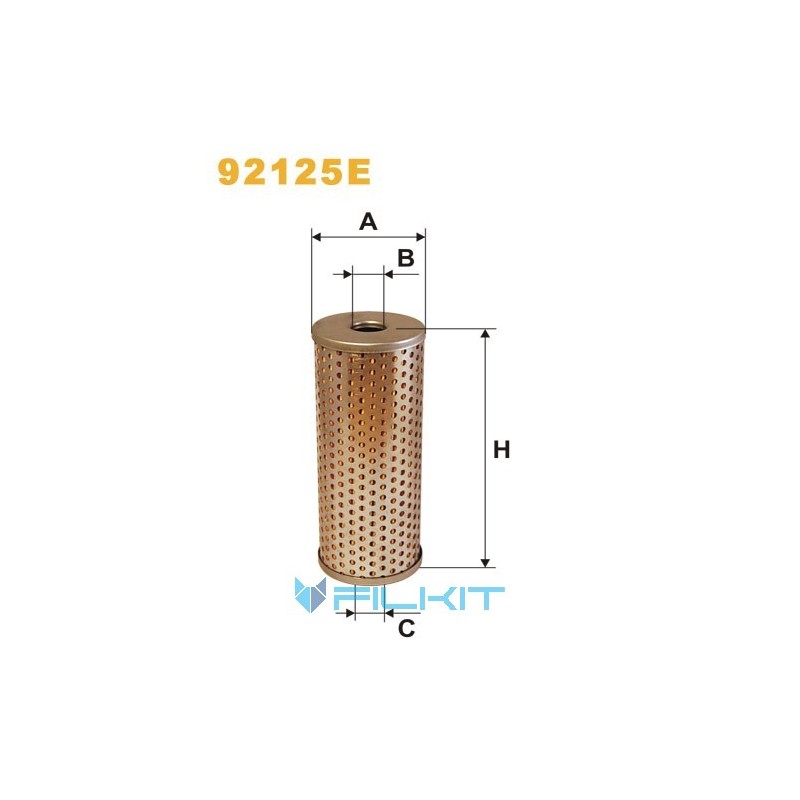 Oil filter (insert) 92125E [WIX]