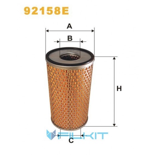Oil filter (insert) 92158E [WIX]