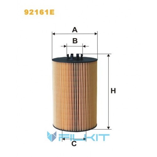 Oil filter (insert) 92161E [WIX]