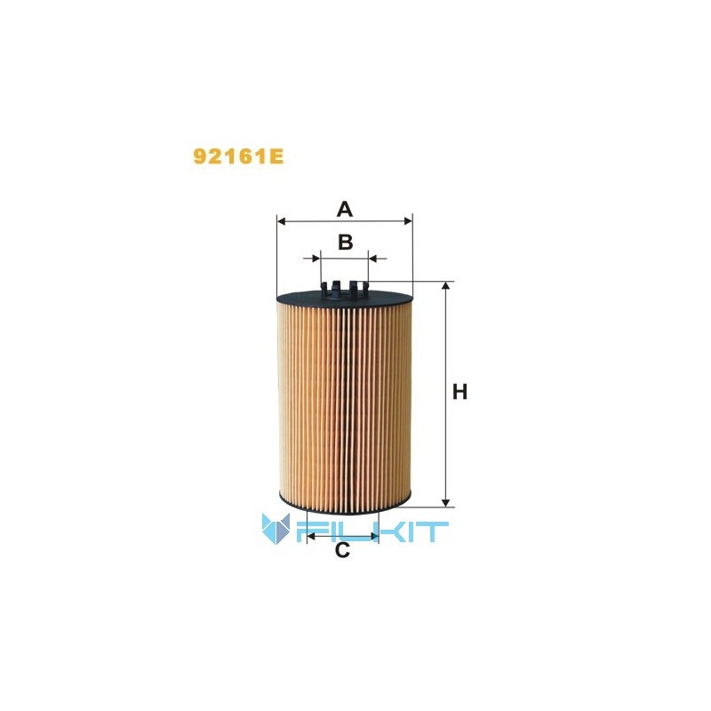 Oil filter (insert) 92161E [WIX]