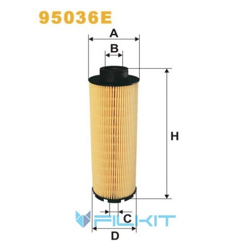Fuel filter (insert) 95036E [WIX]