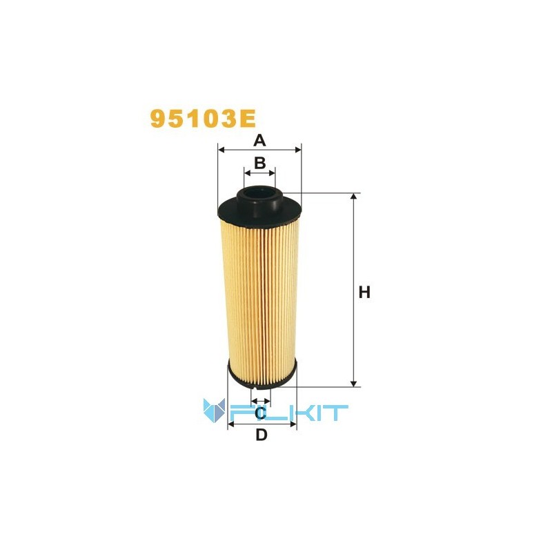 Fuel filter (insert) 95103E [WIX]