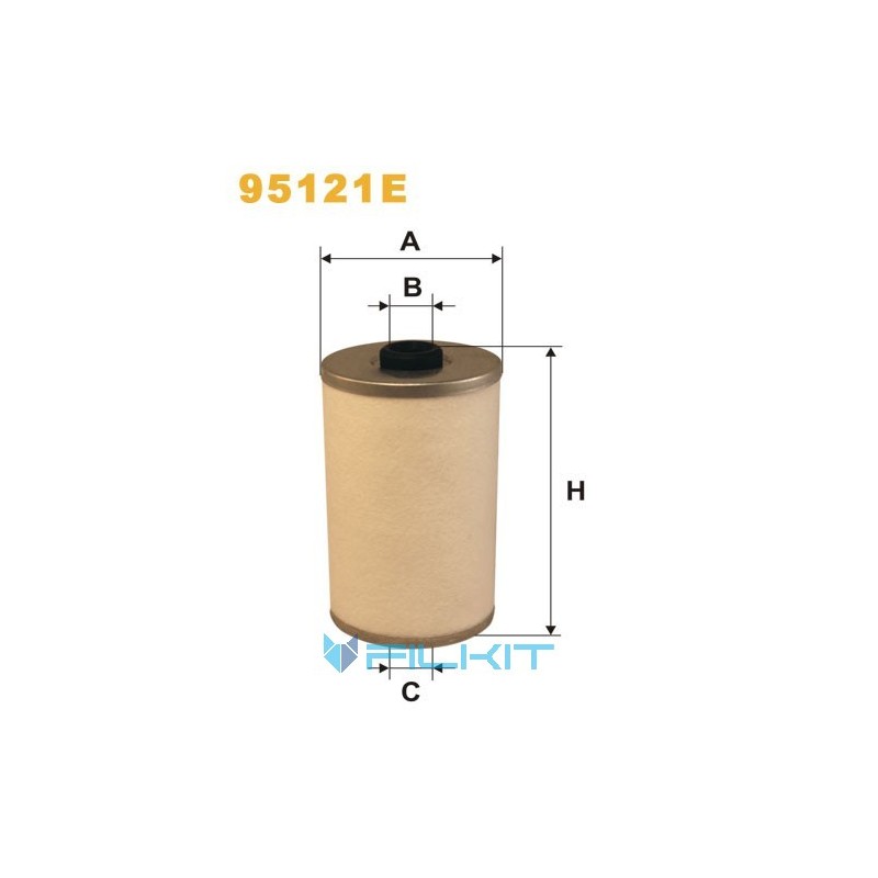 Fuel filter (insert) 95121E [WIX]
