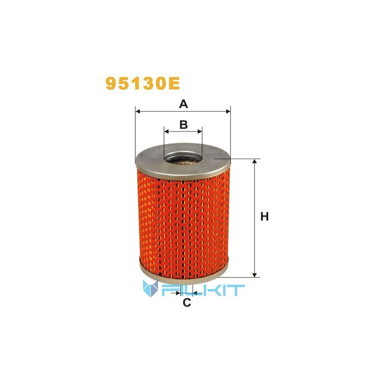 Fuel filter (insert) 95130E [WIX]