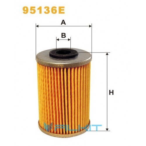 Fuel filter (insert) 95136E [WIX]