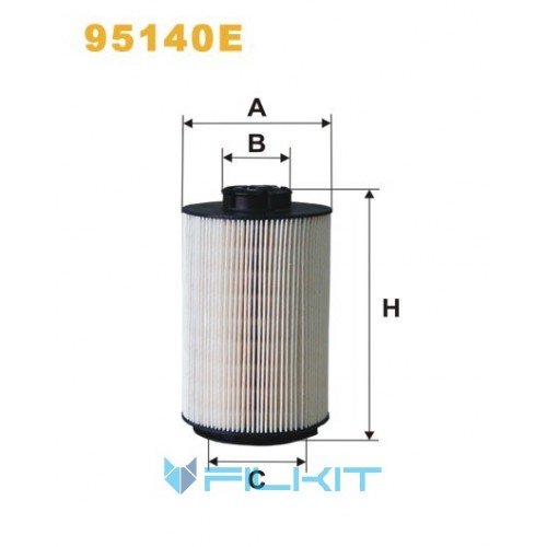 Fuel filter (insert) 95140E [WIX]