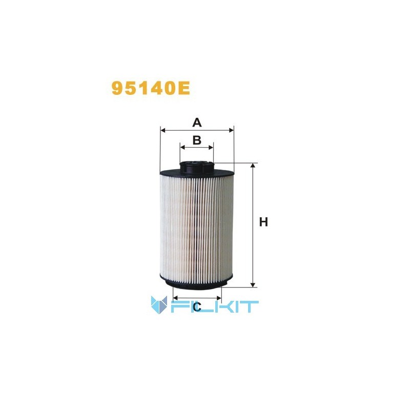 Fuel filter (insert) 95140E [WIX]