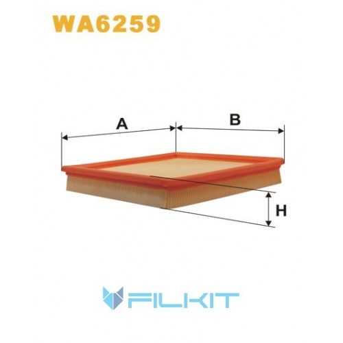 Фильтр воздушный WA6259 [WIX]