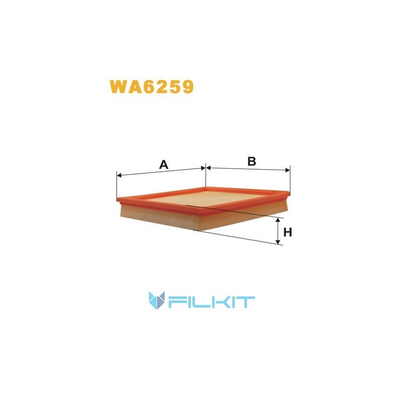 Фільтр повітряний WA6259 [WIX]