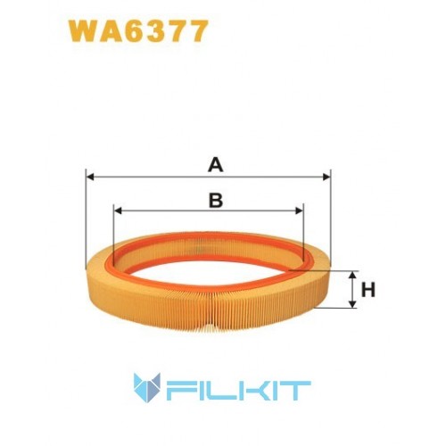 Фільтр повітряний WA6377 [WIX]