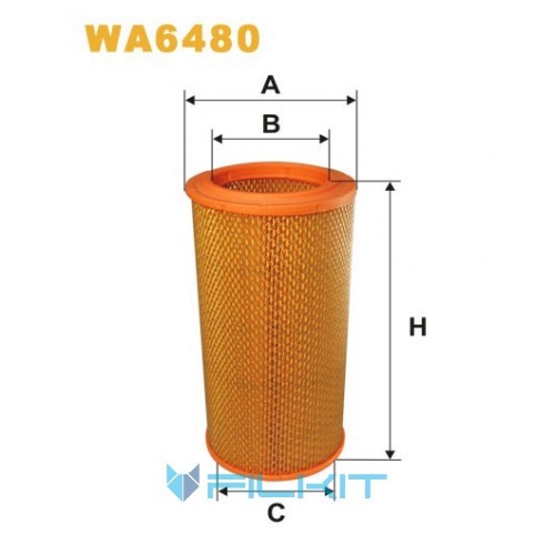 Фильтр воздушный WA6480 [WIX]