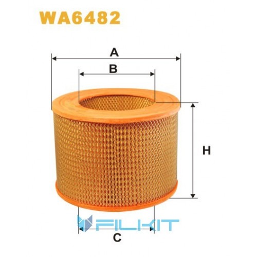 Фільтр повітряний WA6482 [WIX]