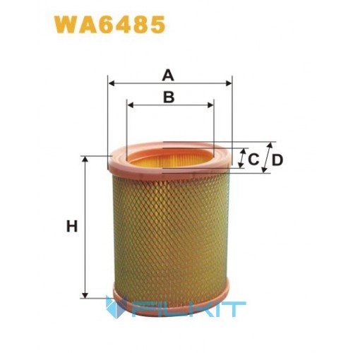 Фільтр повітряний WA6485 [WIX]