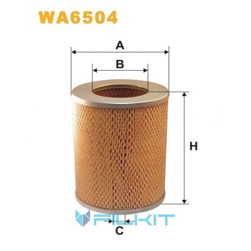 Фільтр повітряний WA6504 [WIX]