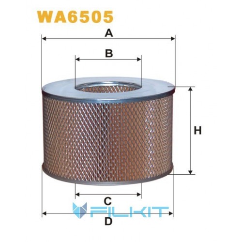 Фільтр повітряний WA6505 [WIX]