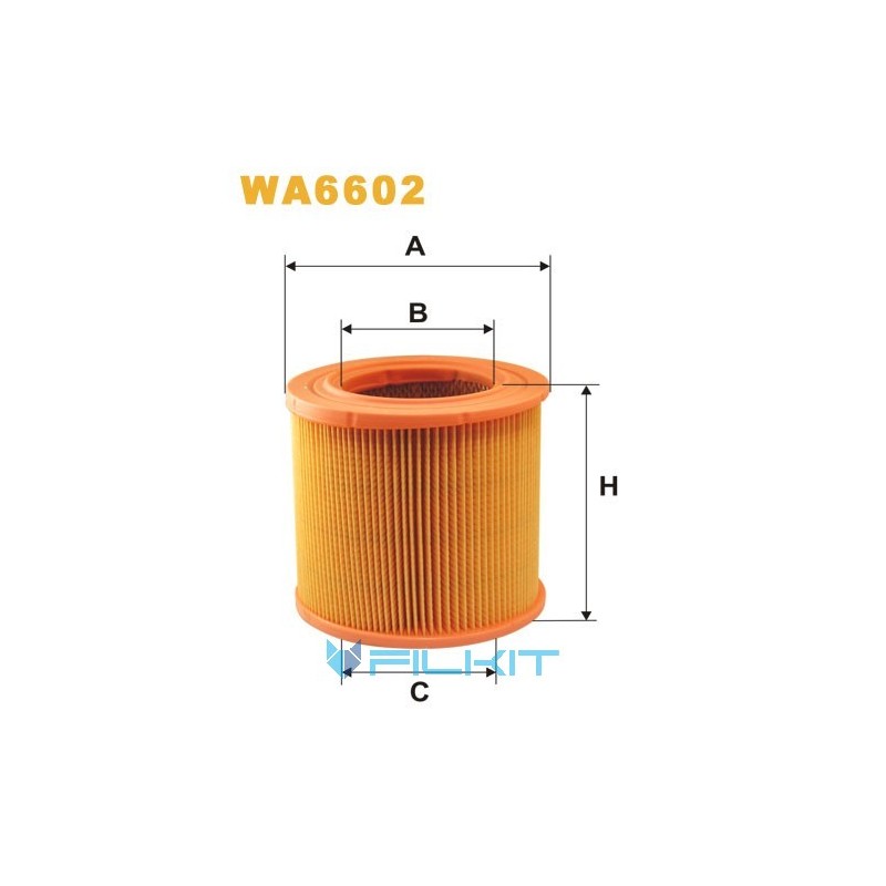 Фільтр повітряний WA6602 [WIX]