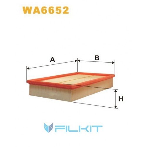 Фільтр повітряний WA6652 [WIX]