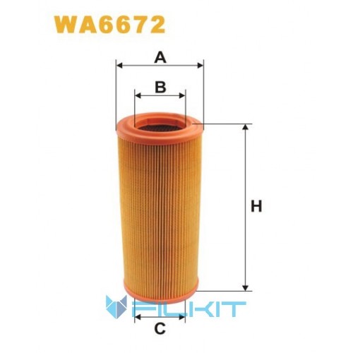 Фильтр воздушный WA6672 [WIX]